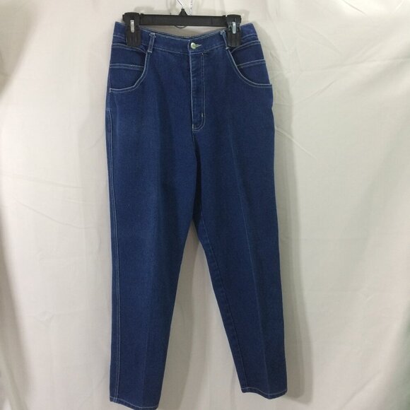 Gitano Vintage 90s Jeans High Rise Tapered Leg Dark Wash Cotton Blend Size 14 - Picture 1 of 4